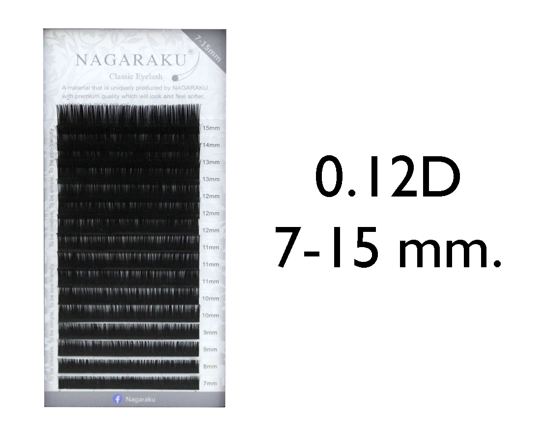 PESTAÑA NAGARAKU MIXTA 0.12D 7-15 MM