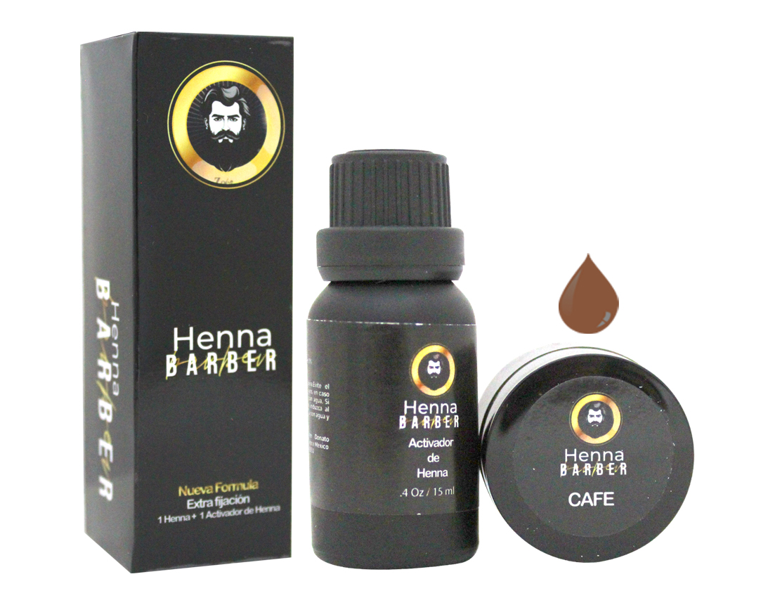 HENNA BARBER CAFE ZOE 5 GRS C/ACT DE 15 ML