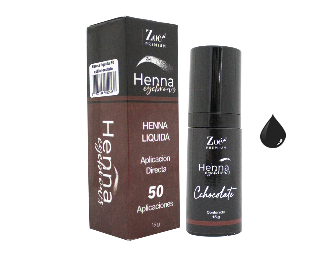 HENNA LIQUIDA 50 APLICACIONES NEGRA