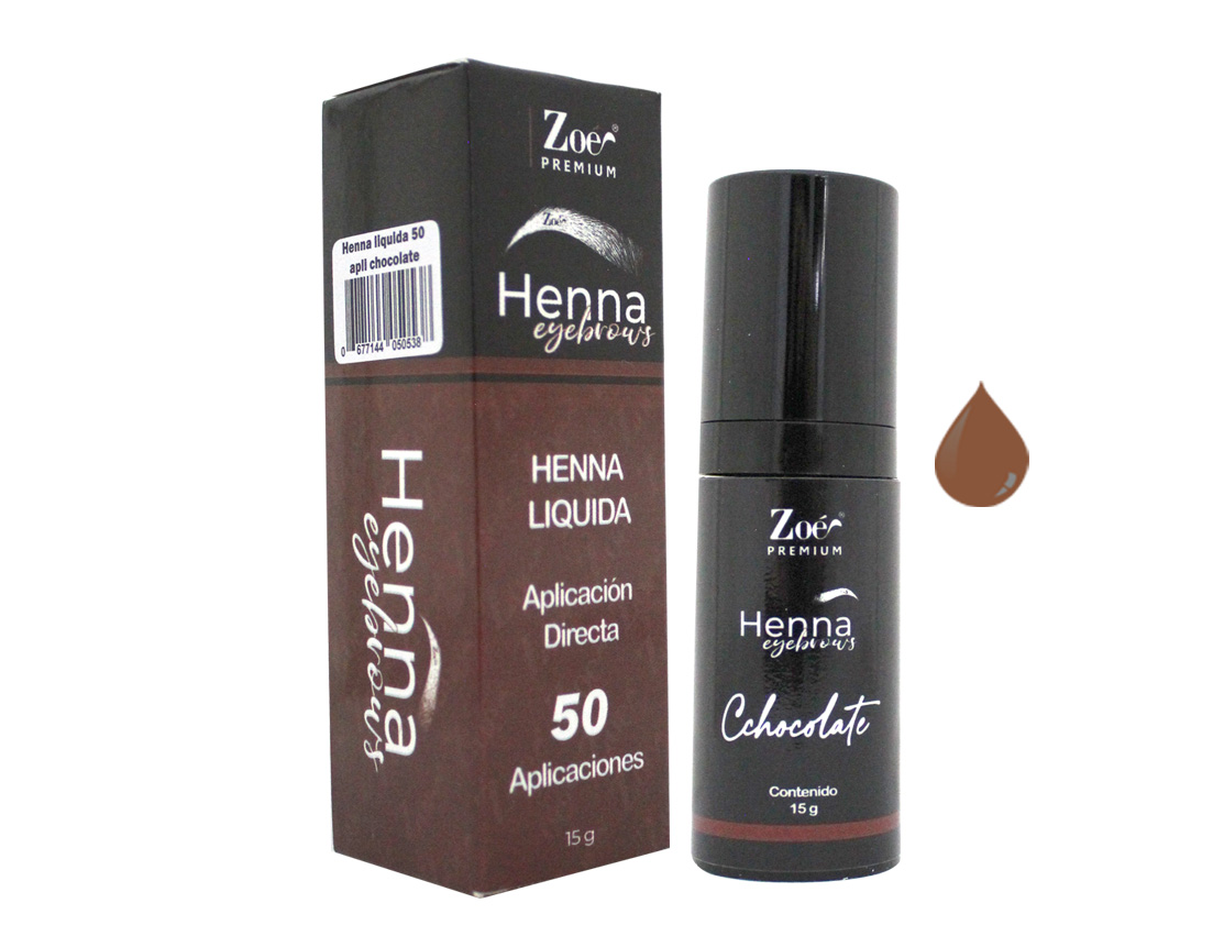 HENNA LIQUIDA 50 APLICACIONES CAFE