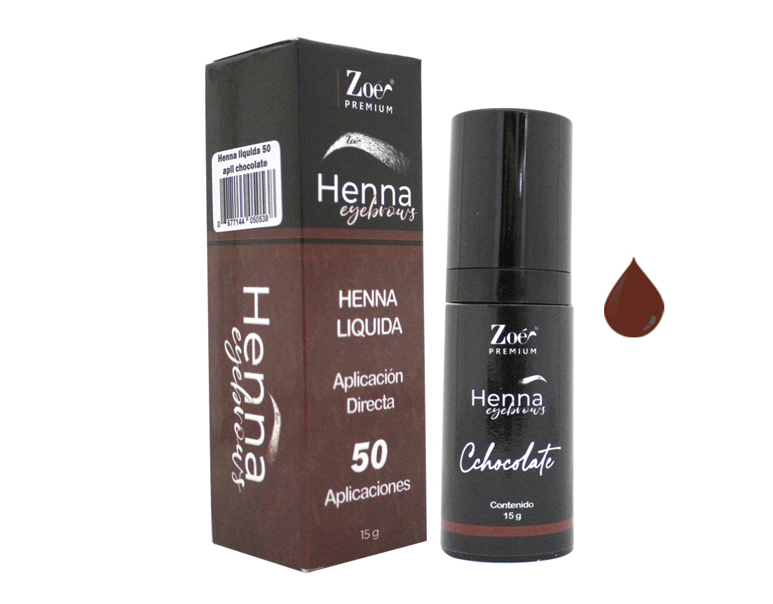 HENNA LIQUIDA 50 APLICACIONES CHOCOLATE