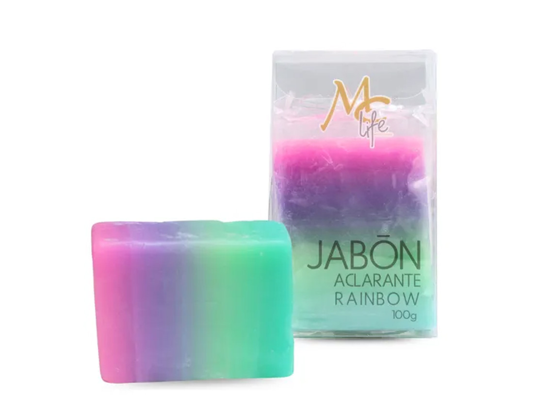 MC LIFE JABON ACLARANTE RAINBOW 100GRS