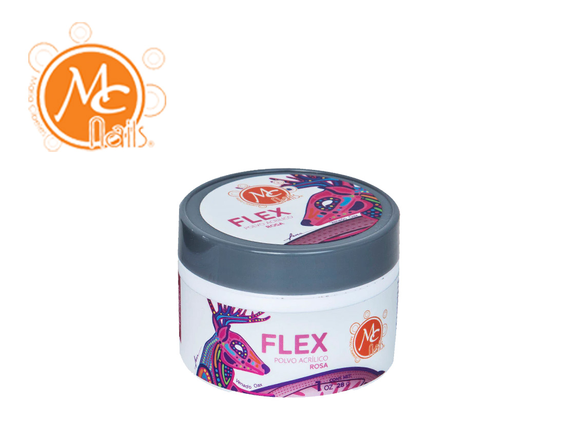 POLVO ACRILICO FLEX 1 OZ ROSA MCP1R