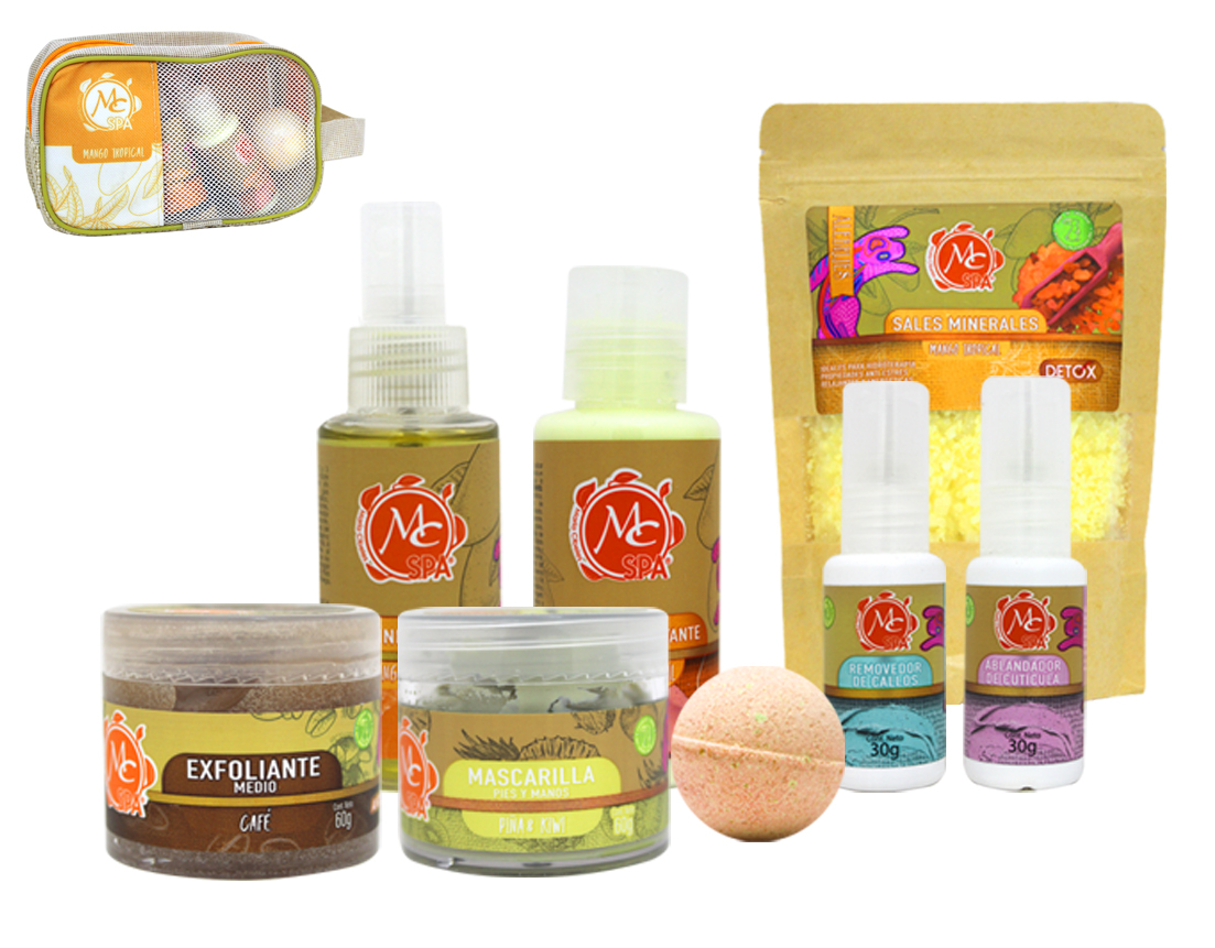 MINI KIT SPA C/9 PZS MANGO TROPICAL MCSKP001